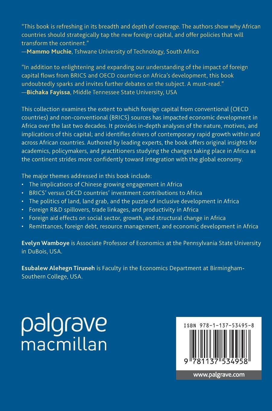 Rückseitencover Foreign Capital Flows and Economic Development in Africa