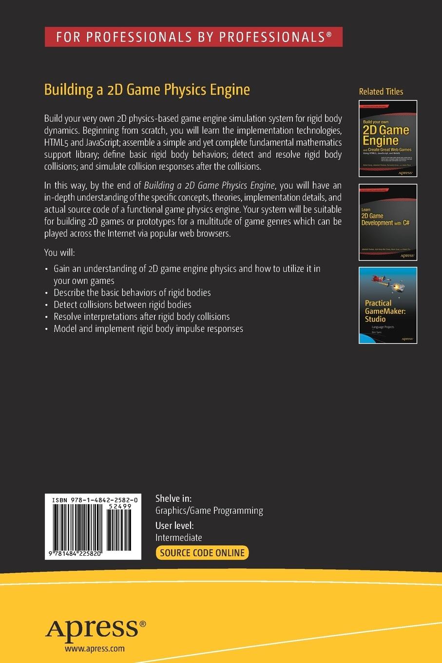 Rückseitencover Building a 2D Game Physics Engine