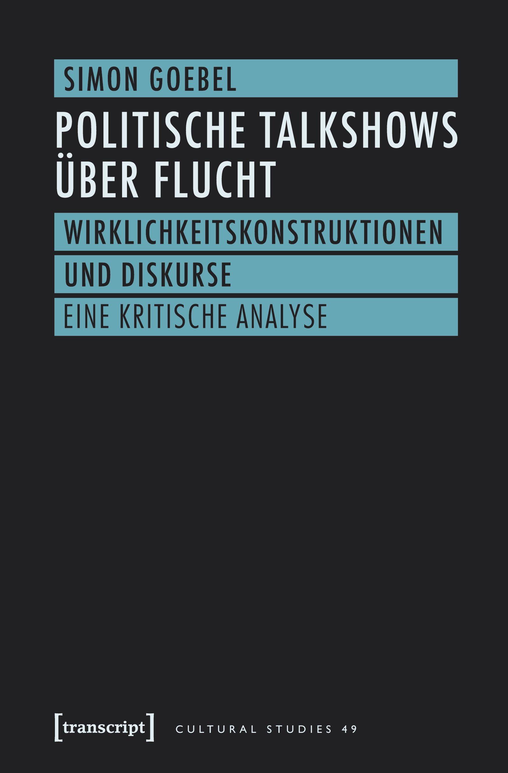 Vorderes Coverbild Politische Talkshows über Flucht