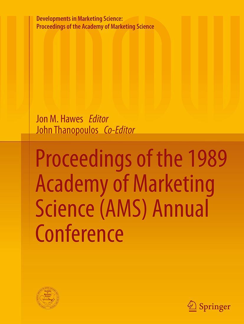 Vorderes Coverbild Proceedings of the 1989 Academy of Marketing Science (AMS) Annual Conference