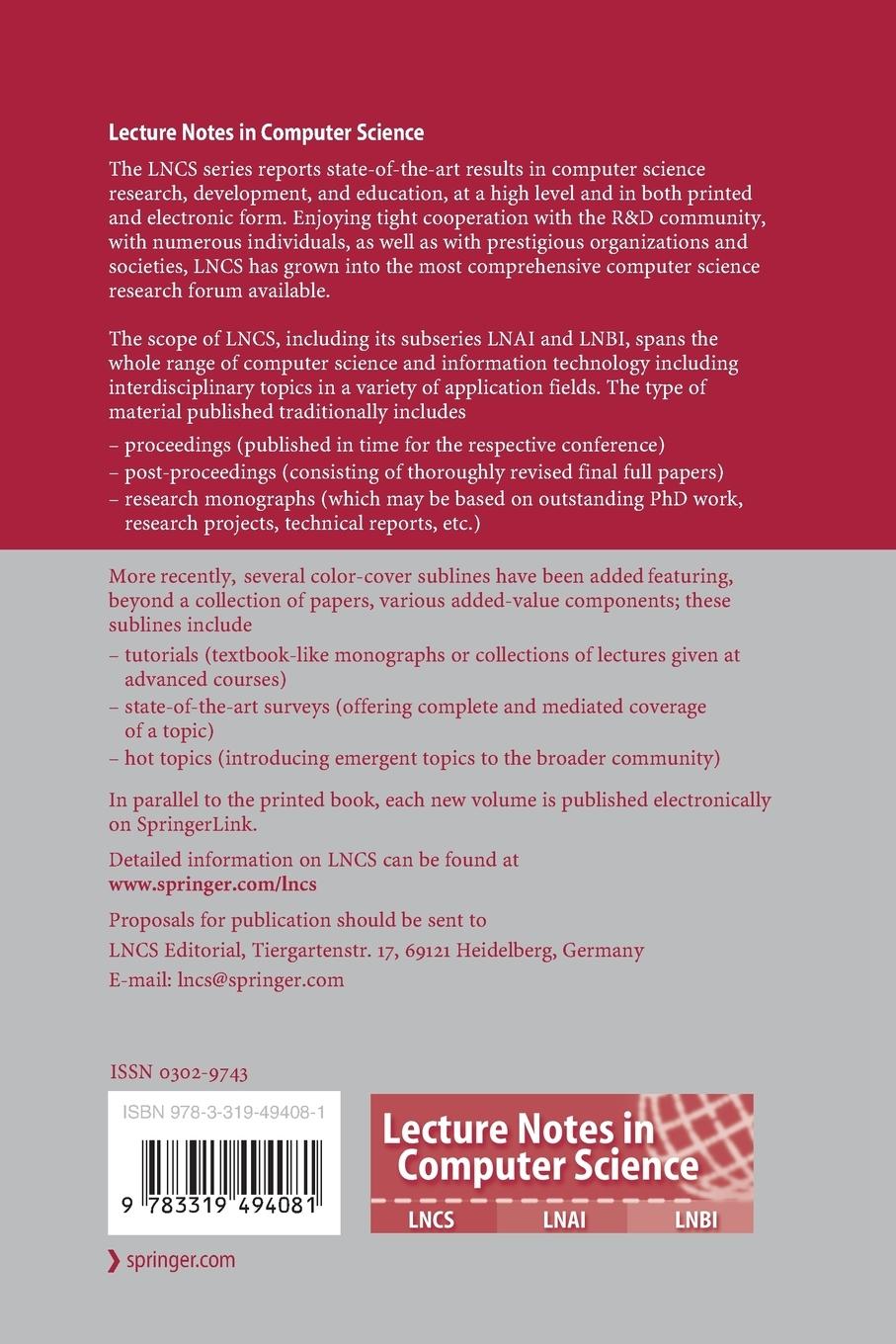 Rückseitencover Computer Vision - ECCV 2016 Workshops