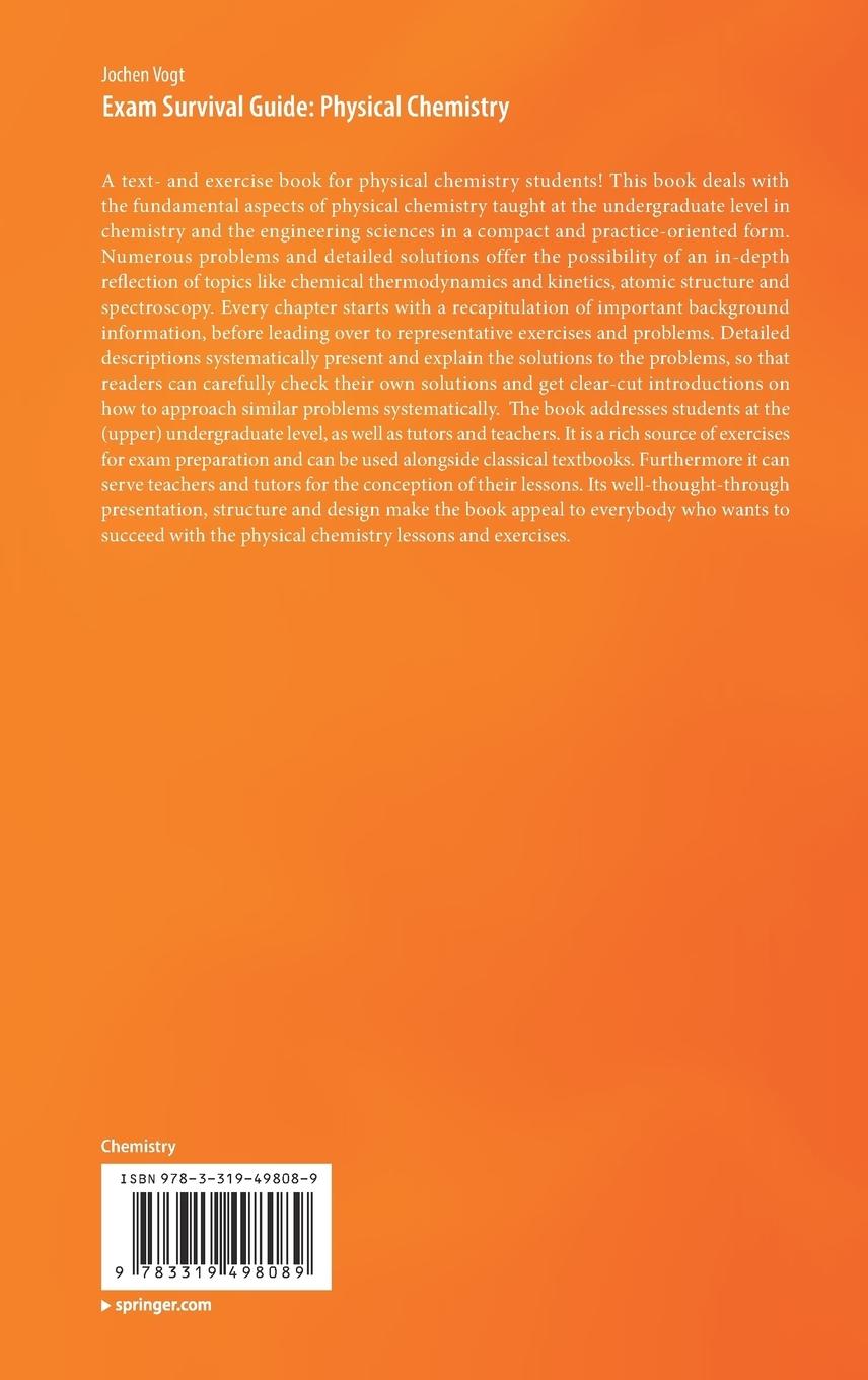 Rückseitencover Exam Survival Guide: Physical Chemistry
