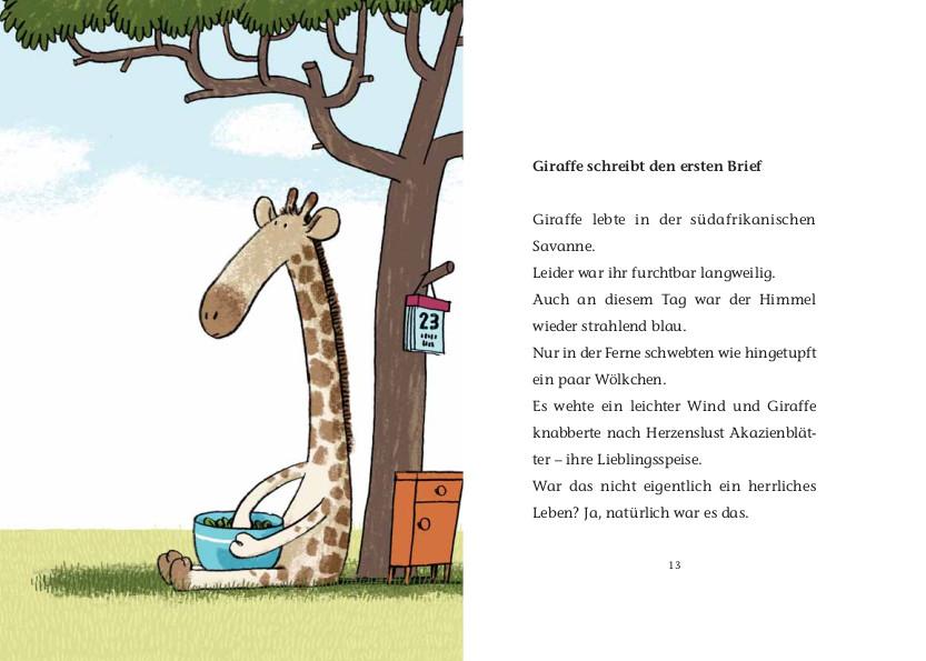 Beispielinhalt (Bild) Viele Grüße, Deine Giraffe!