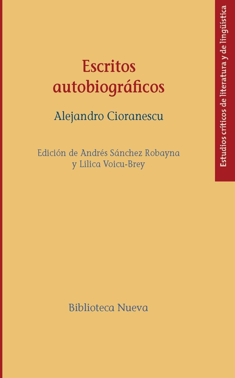 Vorderes Coverbild Escritos autobiográficos