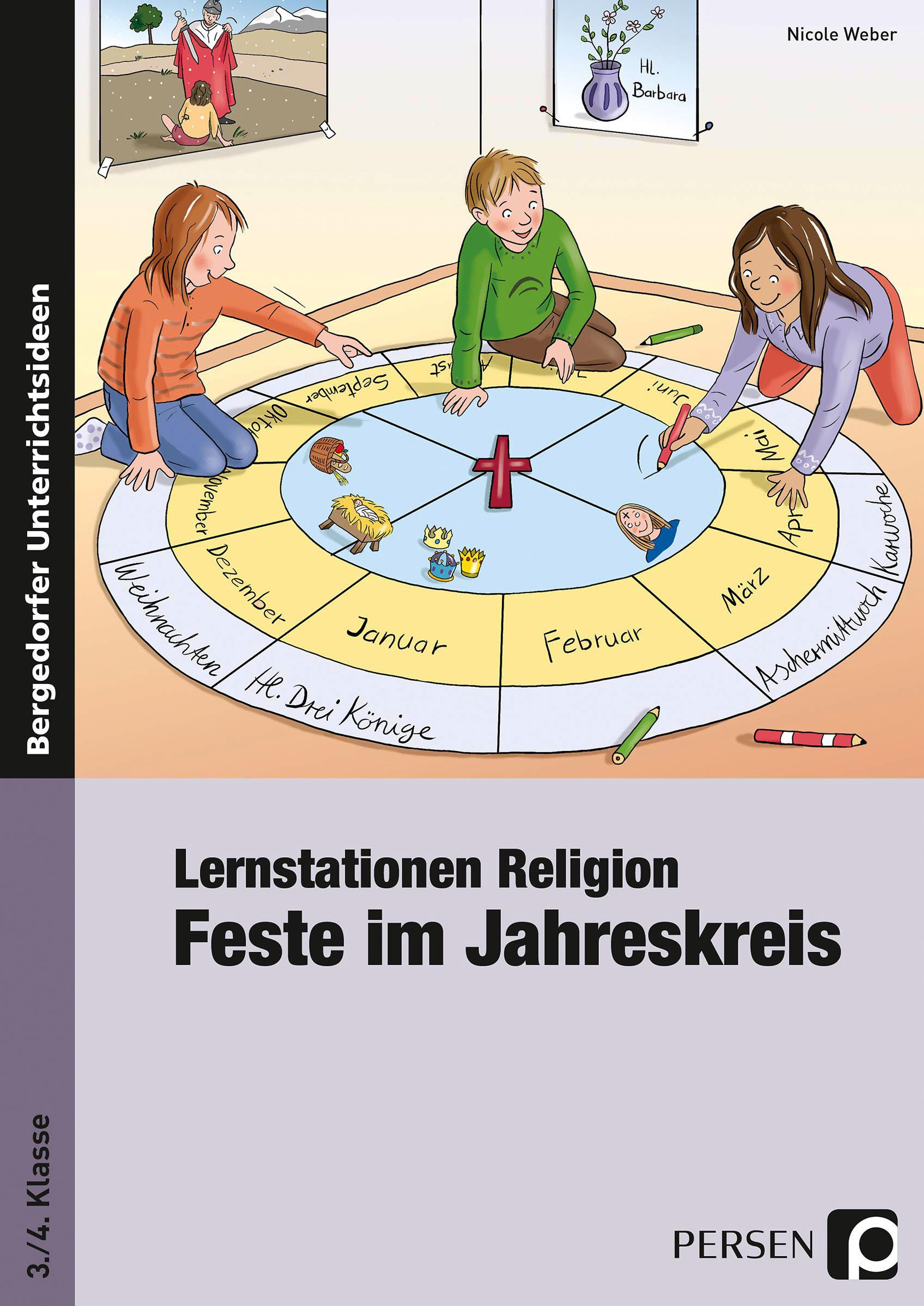 Vorderes Coverbild Lernstationen Religion: Feste im Jahreskreis