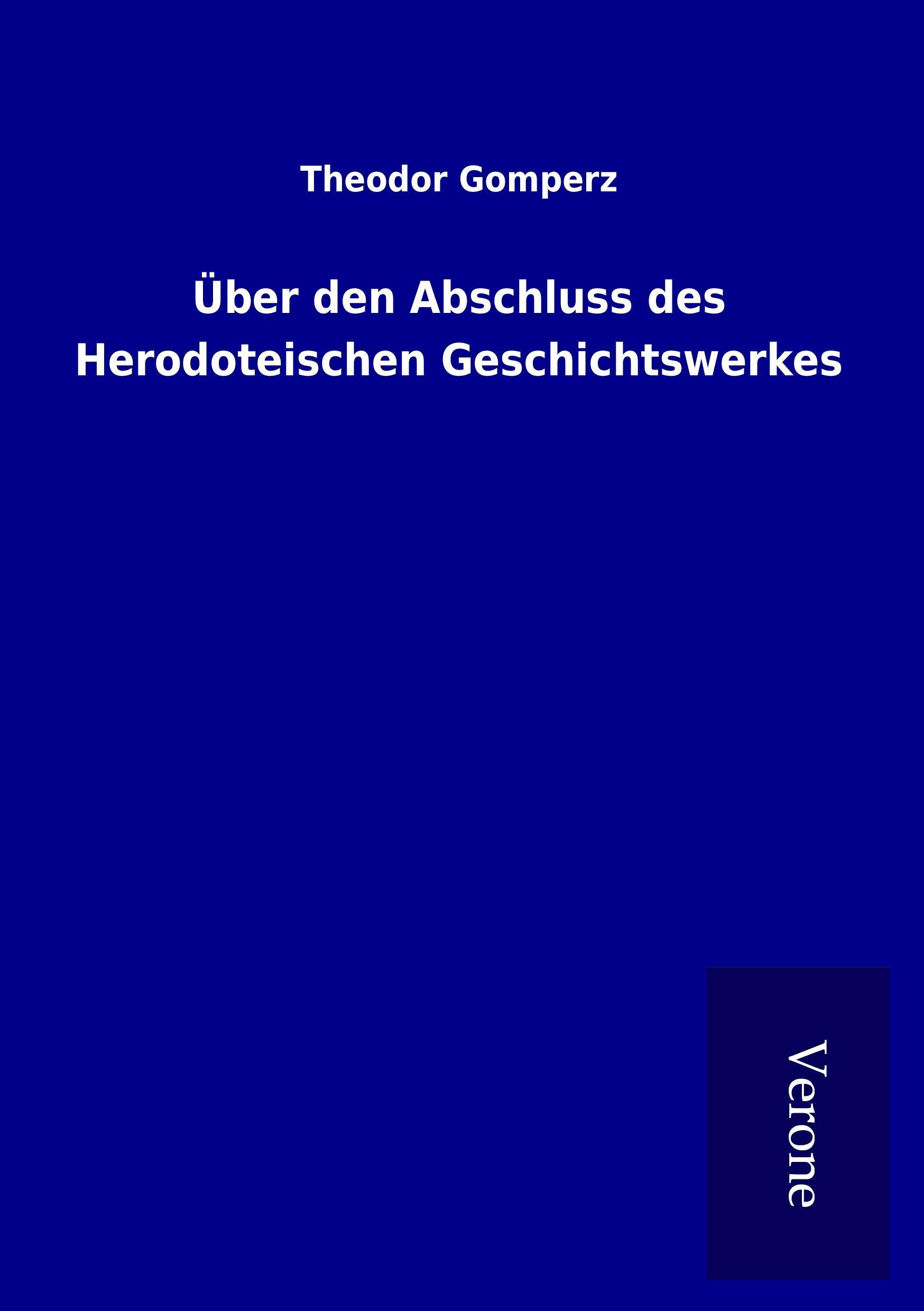 Vorderes Coverbild Über den Abschluss des Herodoteischen Geschichtswerkes