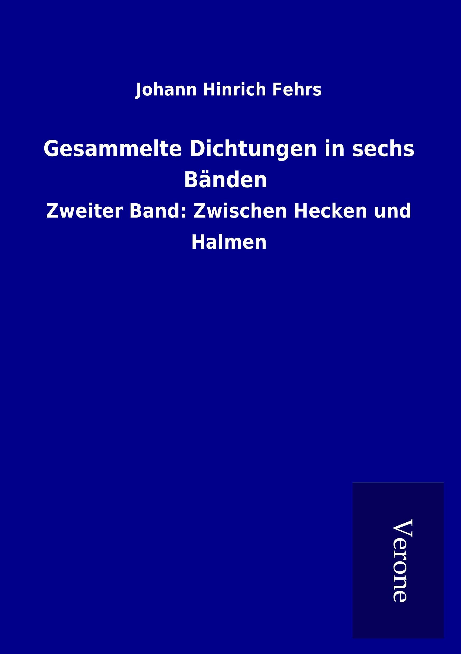 Vorderes Coverbild Gesammelte Dichtungen in sechs Bänden
