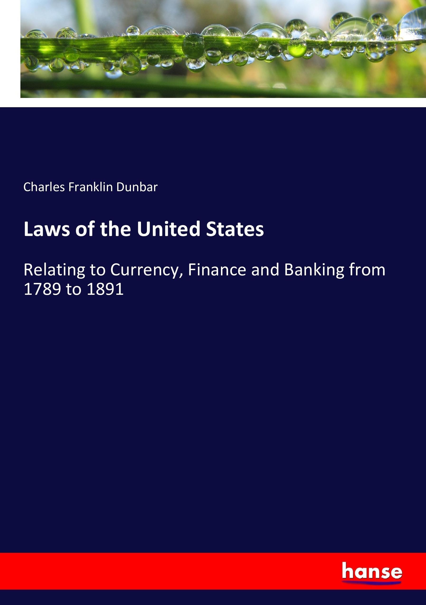 Vorderes Coverbild Laws of the United States