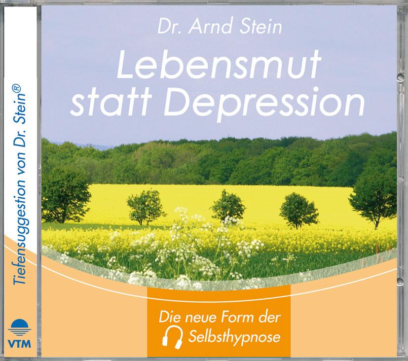Vorderes Coverbild Lebensmut statt Depression. Stereo-Tiefensuggestion