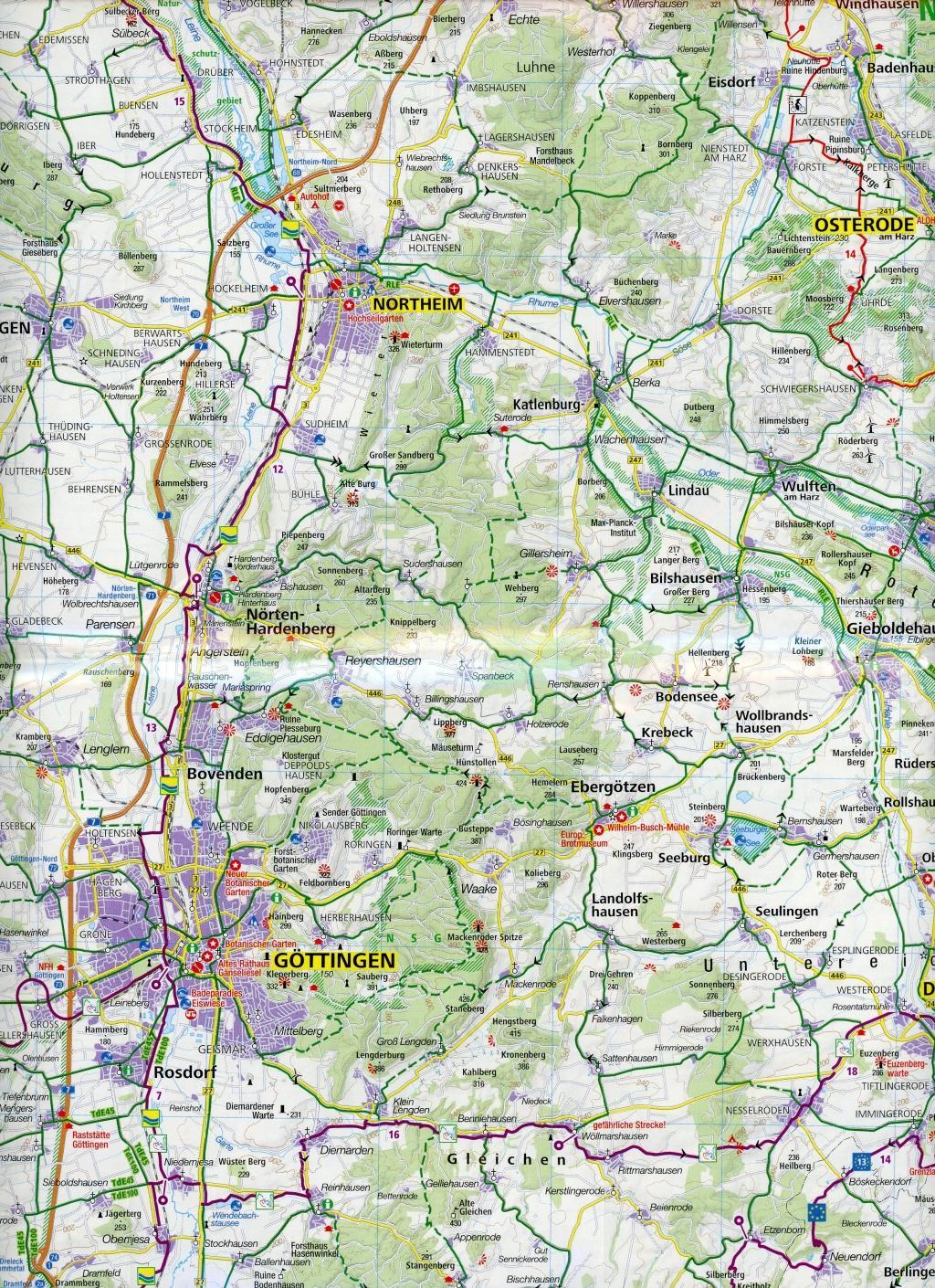 Beispielinhalt (Bild) Thüringen  1:125 000