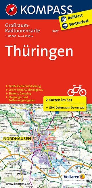Vorderes Coverbild Thüringen  1:125 000