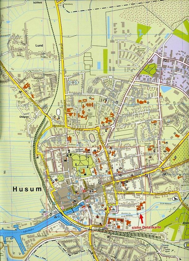 Beispielinhalt (Bild) Husumer Bucht, KVplan, Radkarte/Freizeitkarte/Stadtplan, 1:25.000 / 1:12.500 /1:6.250