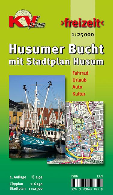 Vorderes Coverbild Husumer Bucht, KVplan, Radkarte/Freizeitkarte/Stadtplan, 1:25.000 / 1:12.500 /1:6.250