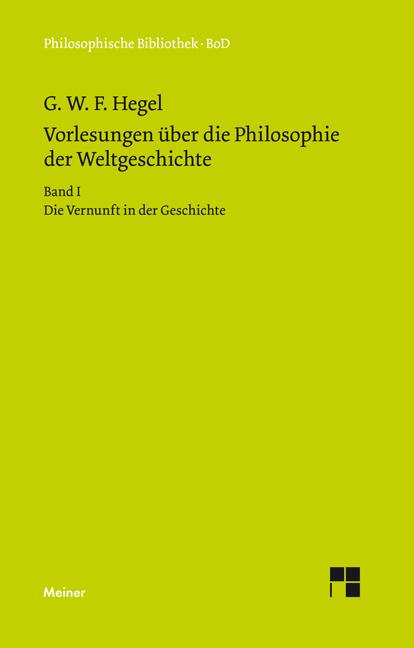 Vorderes Coverbild Vorlesungen über die Philosophie der Weltgeschichte