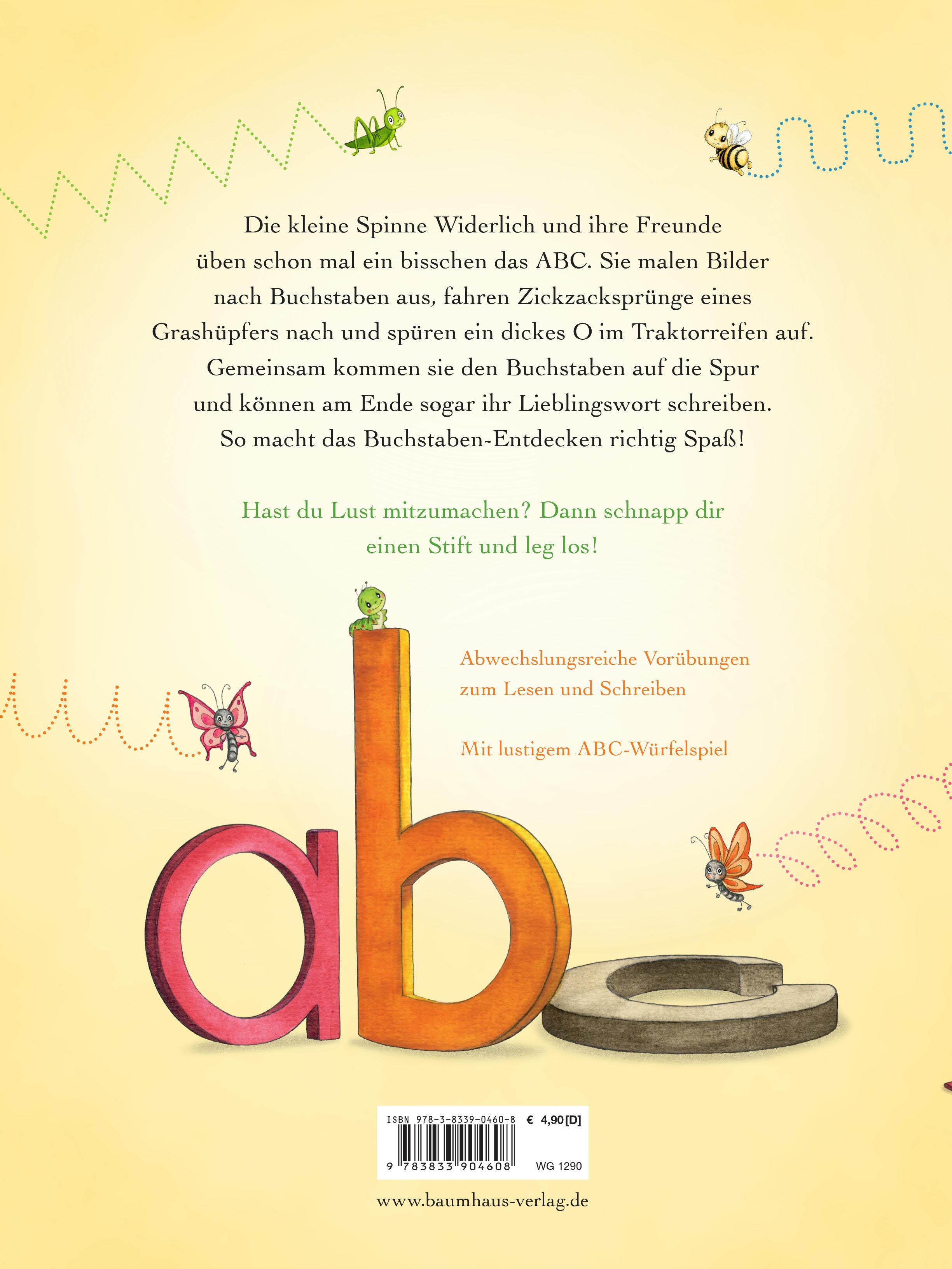 Beispielinhalt (Bild) Die kleine Spinne Widerlich - Meine ersten Buchstaben