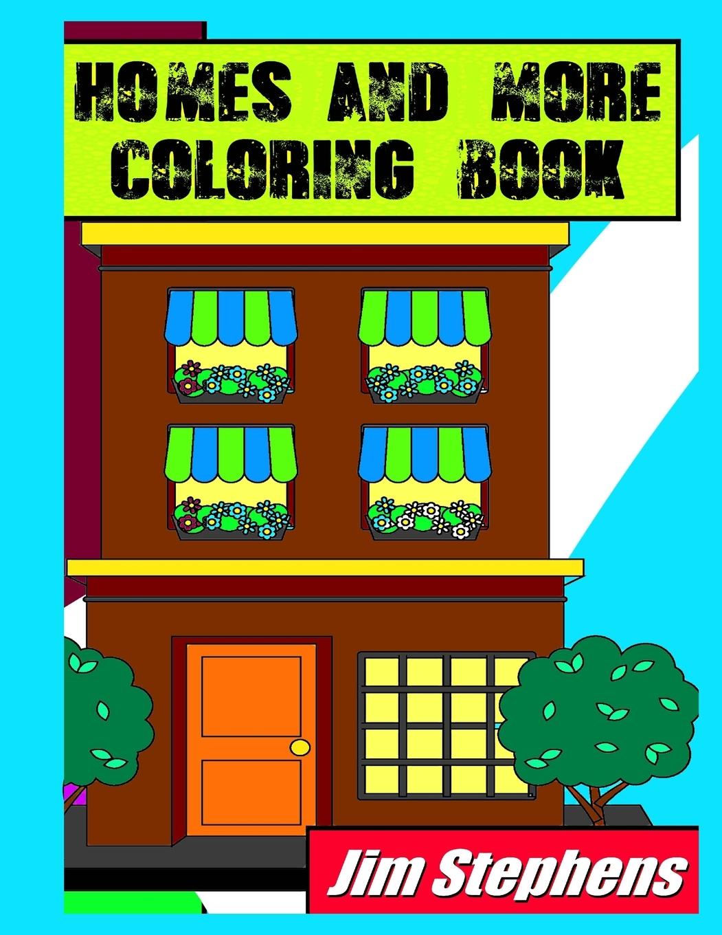 Vorderes Coverbild Homes and More Coloring Book