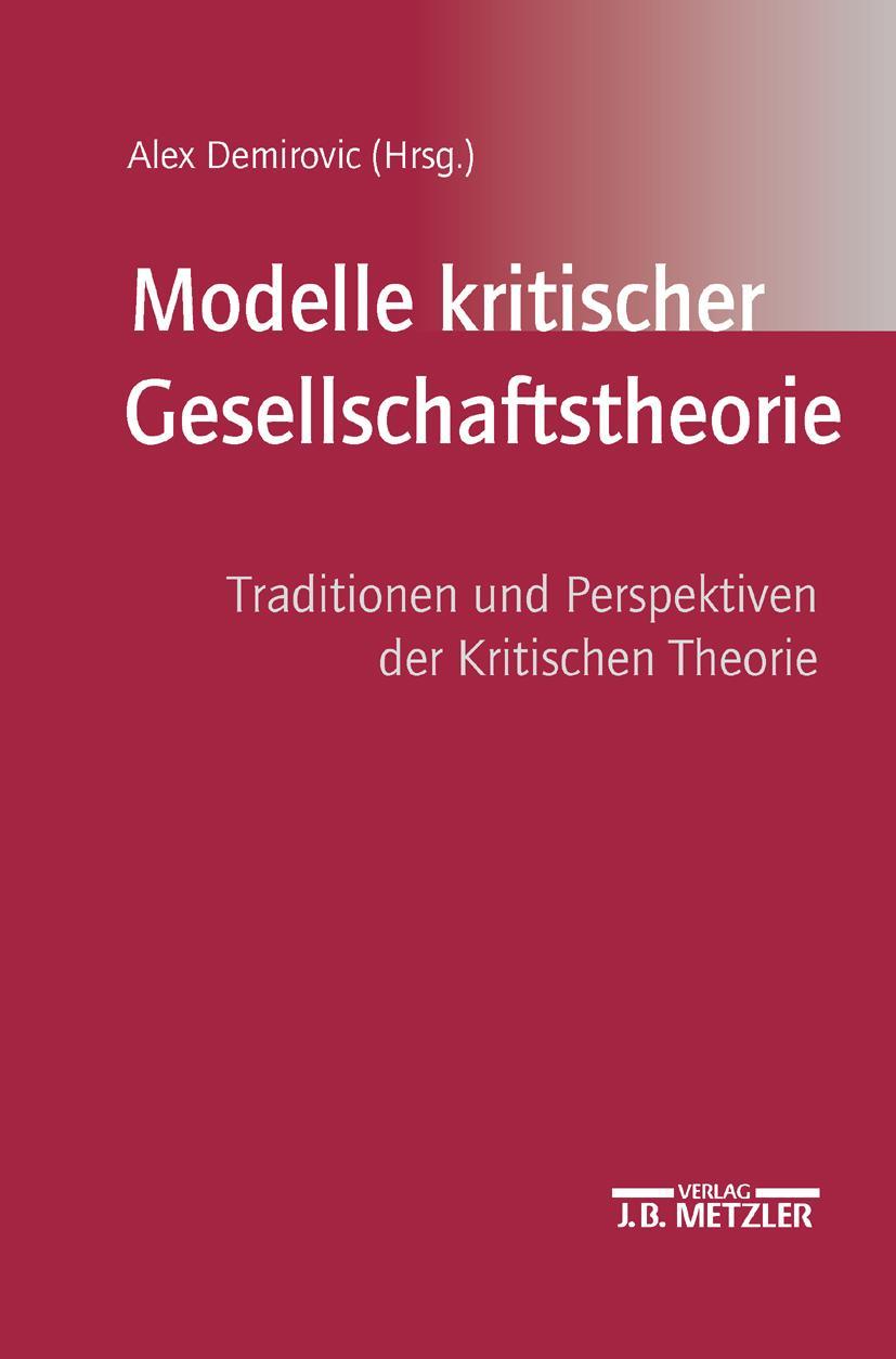 Vorderes Coverbild Modelle kritischer Gesellschaftstheorie