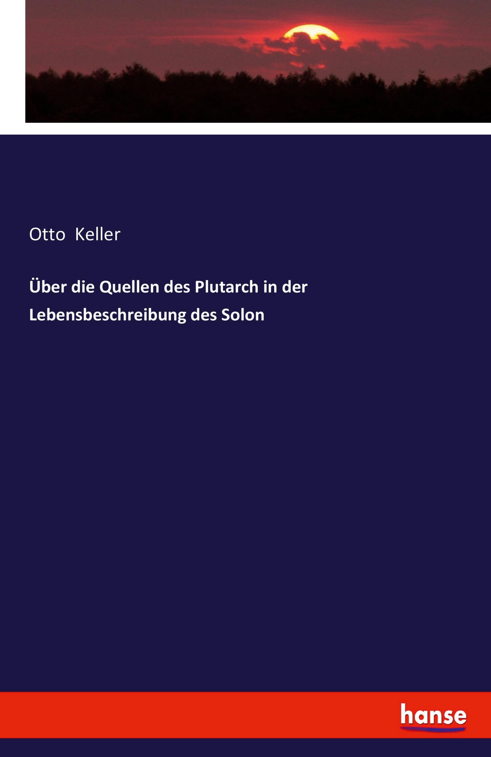 Vorderes Coverbild Über die Quellen des Plutarch in der Lebensbeschreibung des Solon