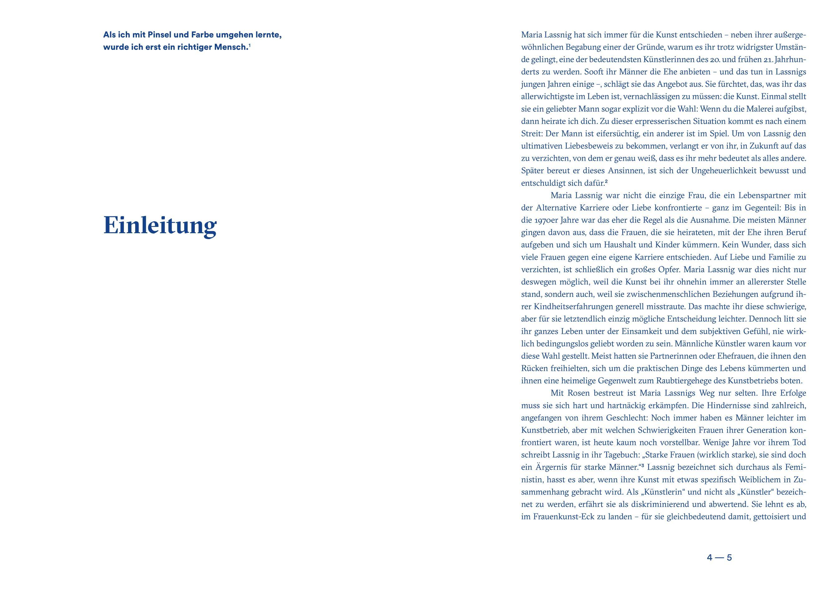 Beispielinhalt (Bild) Maria Lassnig