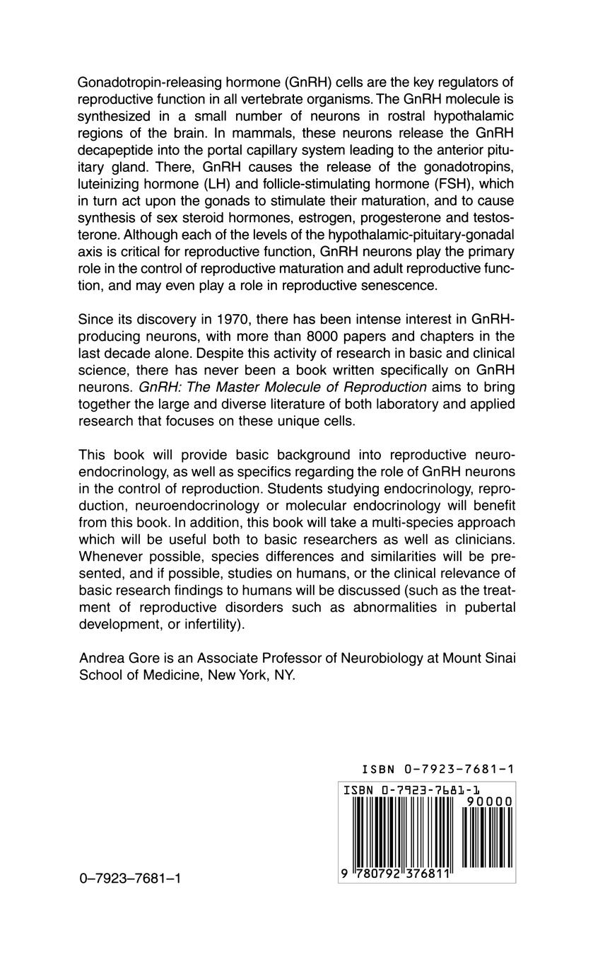 Rückseitencover GnRH: The Master Molecule of Reproduction