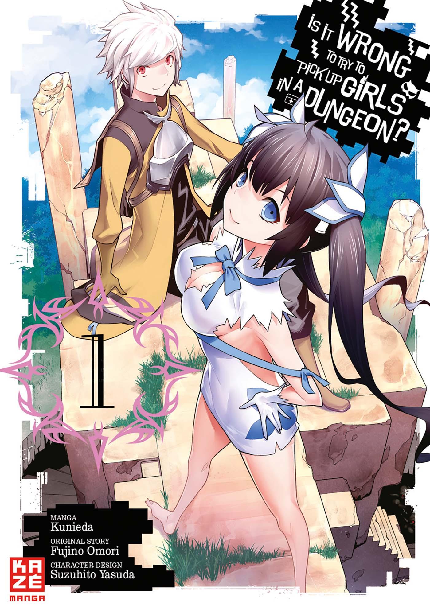 Vorderes Coverbild Is it Wrong to Try to Pick up Girls in a Dungeon 01