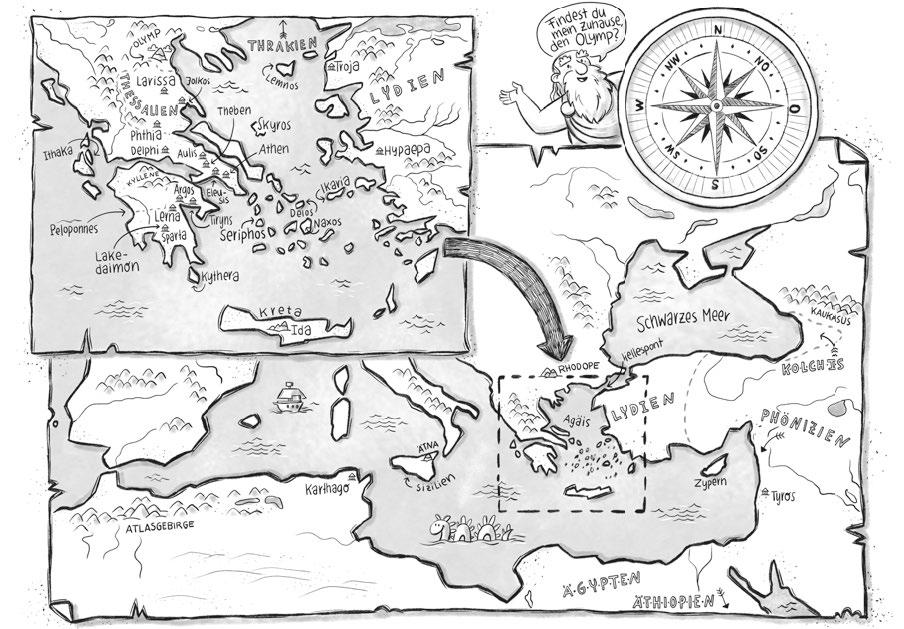 Beispielinhalt (Bild) Ich, Zeus, und die Bande vom Olymp - Götter und Helden erzählen griechische Sagen