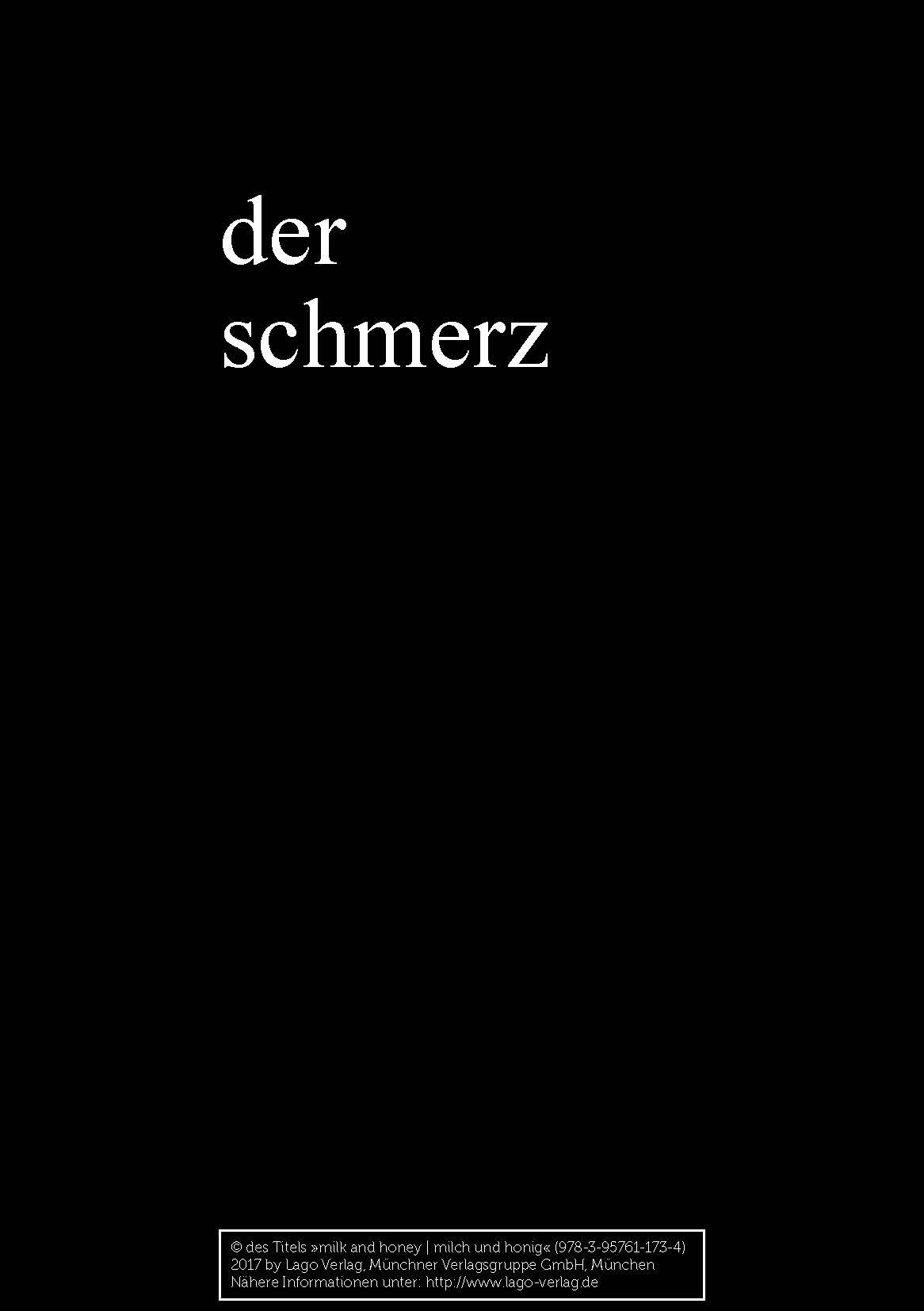 Beispielinhalt (Bild) milk and honey - milch und honig