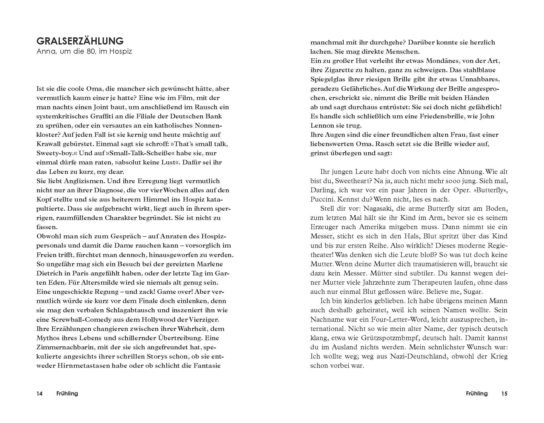 Beispielinhalt (Bild) Letzte Lieder