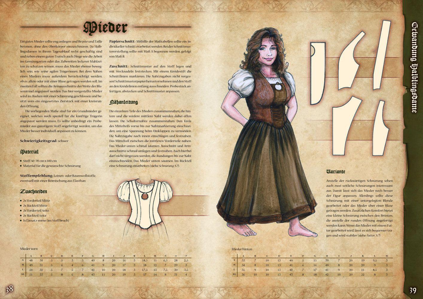 Beispielinhalt (Bild) Gewandung der Halblinge