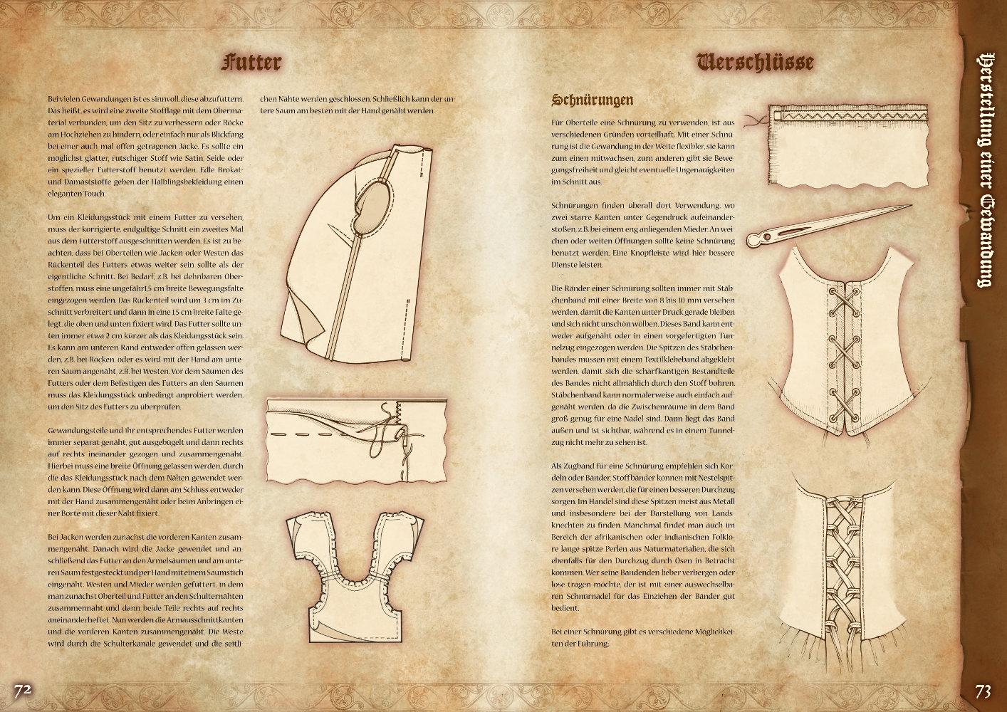 Beispielinhalt (Bild) Gewandung der Halblinge