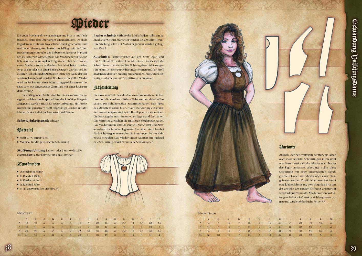 Beispielinhalt (Bild) Gewandung der Halblinge