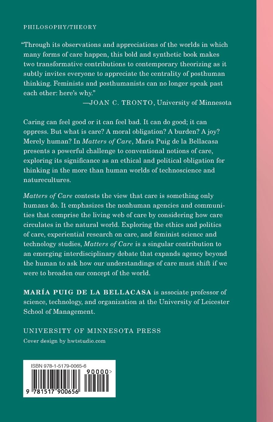 Rückseitencover Matters of Care