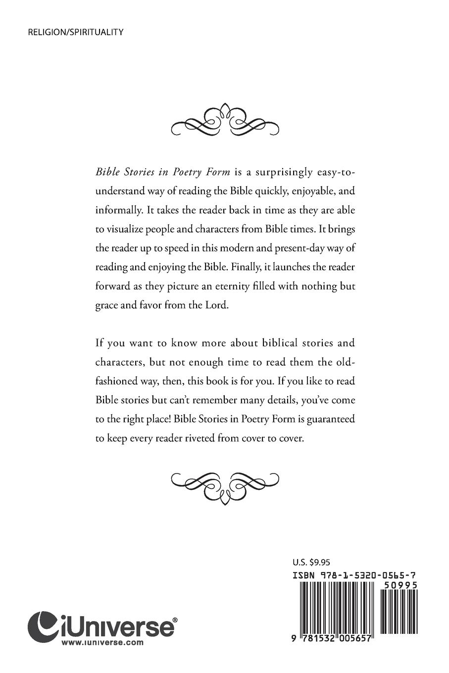 Rückseitencover Bible Stories in Poetry Form