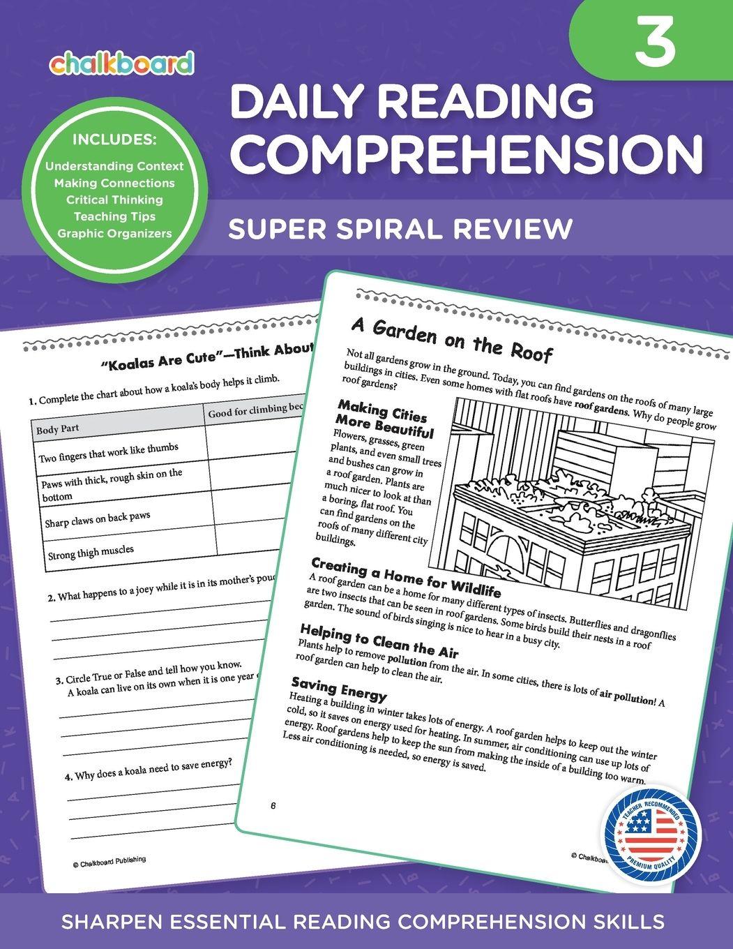 Vorderes Coverbild Daily Reading Comprehension Grade 3