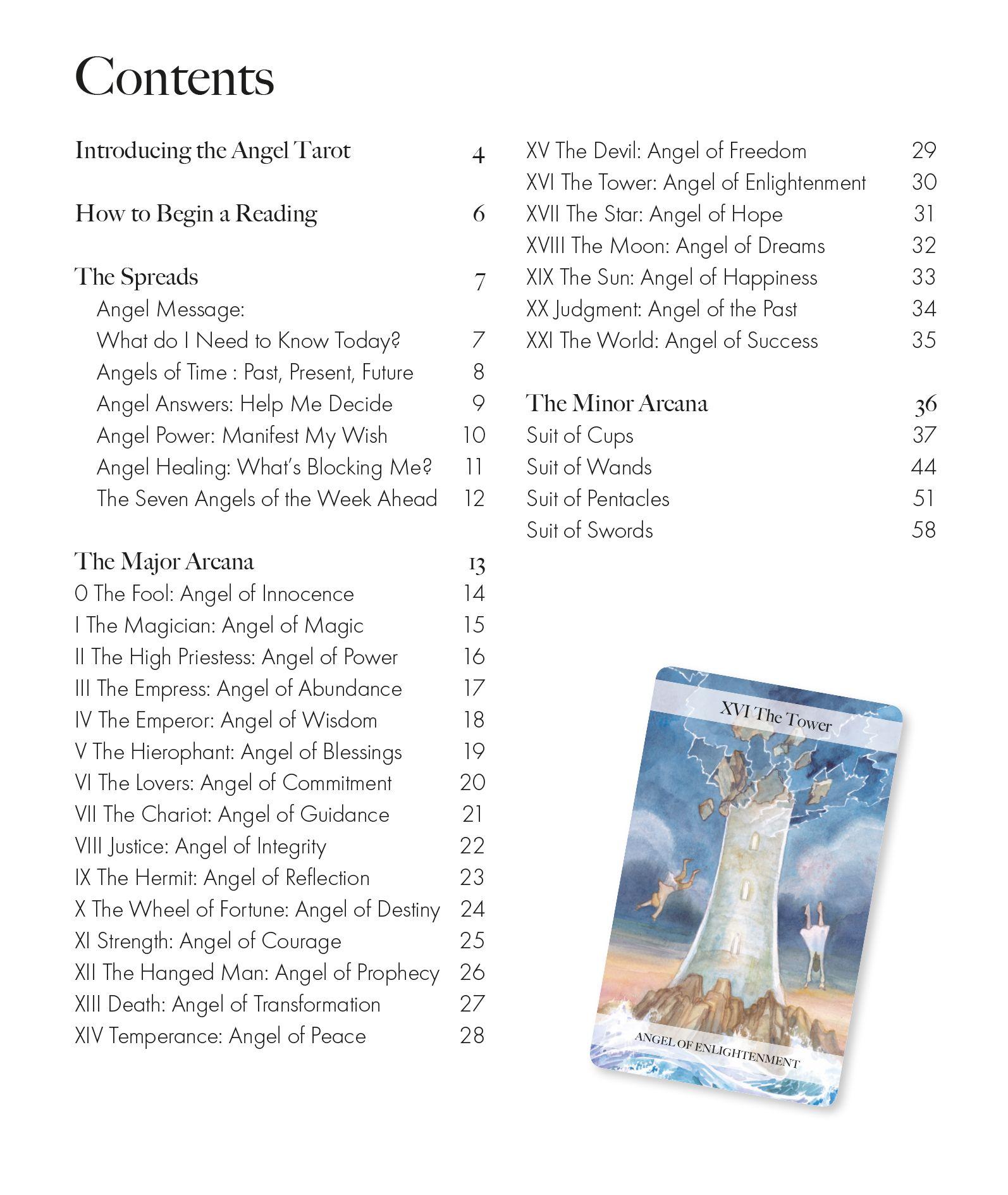 Beispielinhalt (Bild) The Angel Tarot