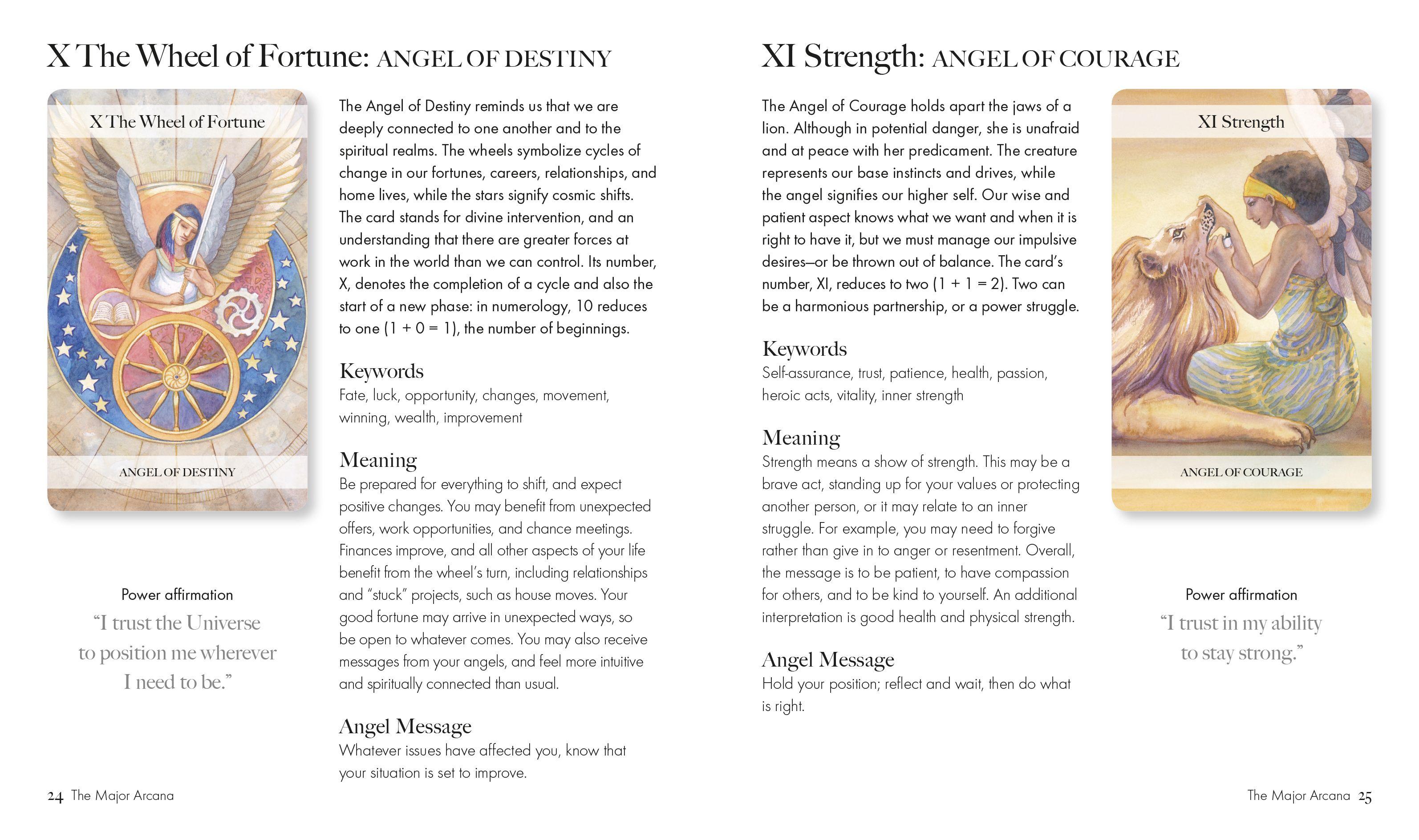 Beispielinhalt (Bild) The Angel Tarot