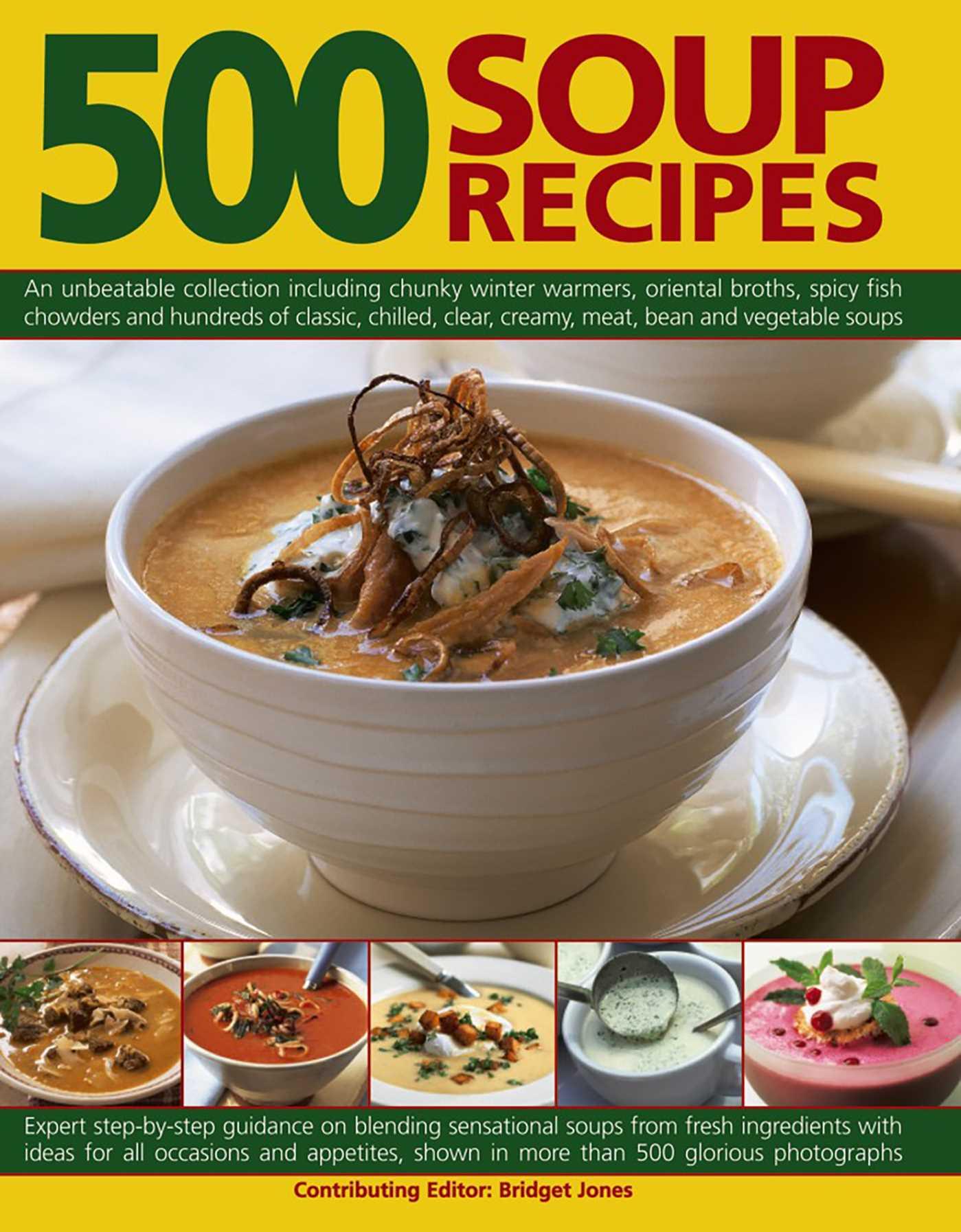 Vorderes Coverbild 500 Soup Recipes