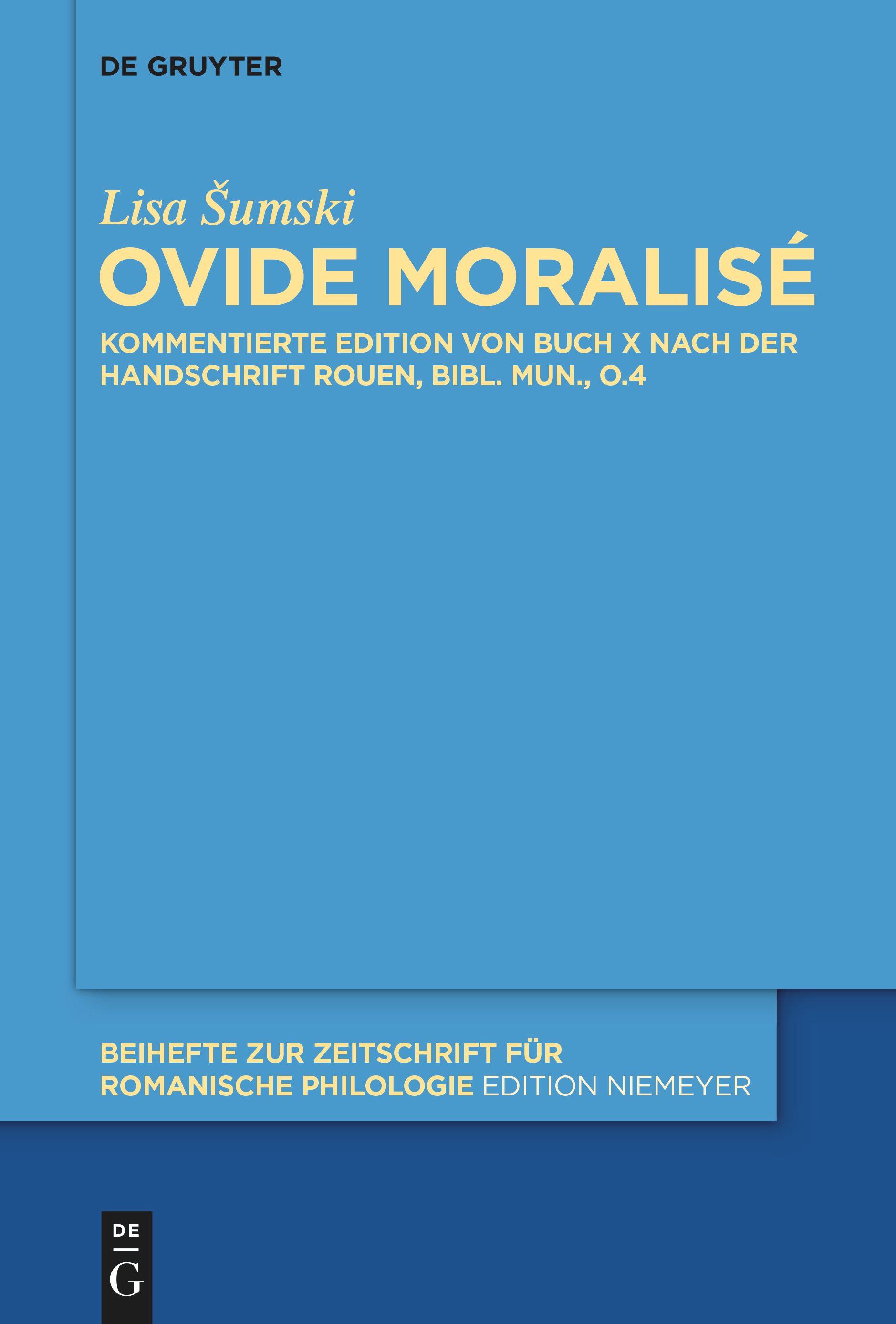 Vorderes Coverbild Ovide moralisé