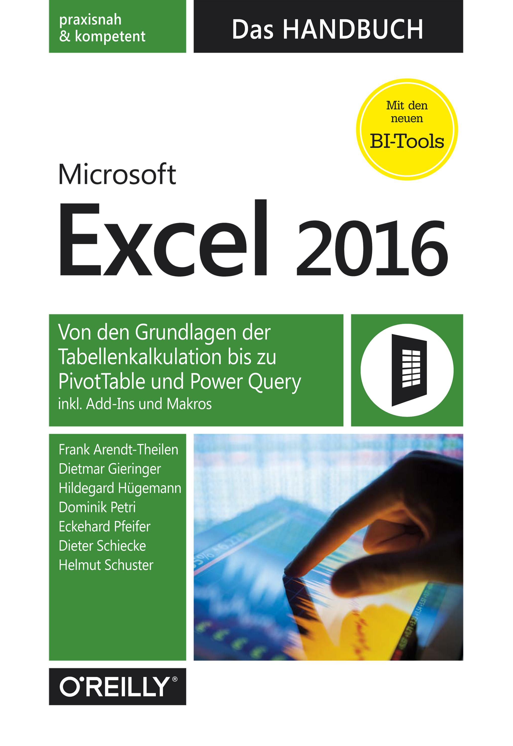 Vorderes Coverbild Microsoft Excel 2016 - Das Handbuch