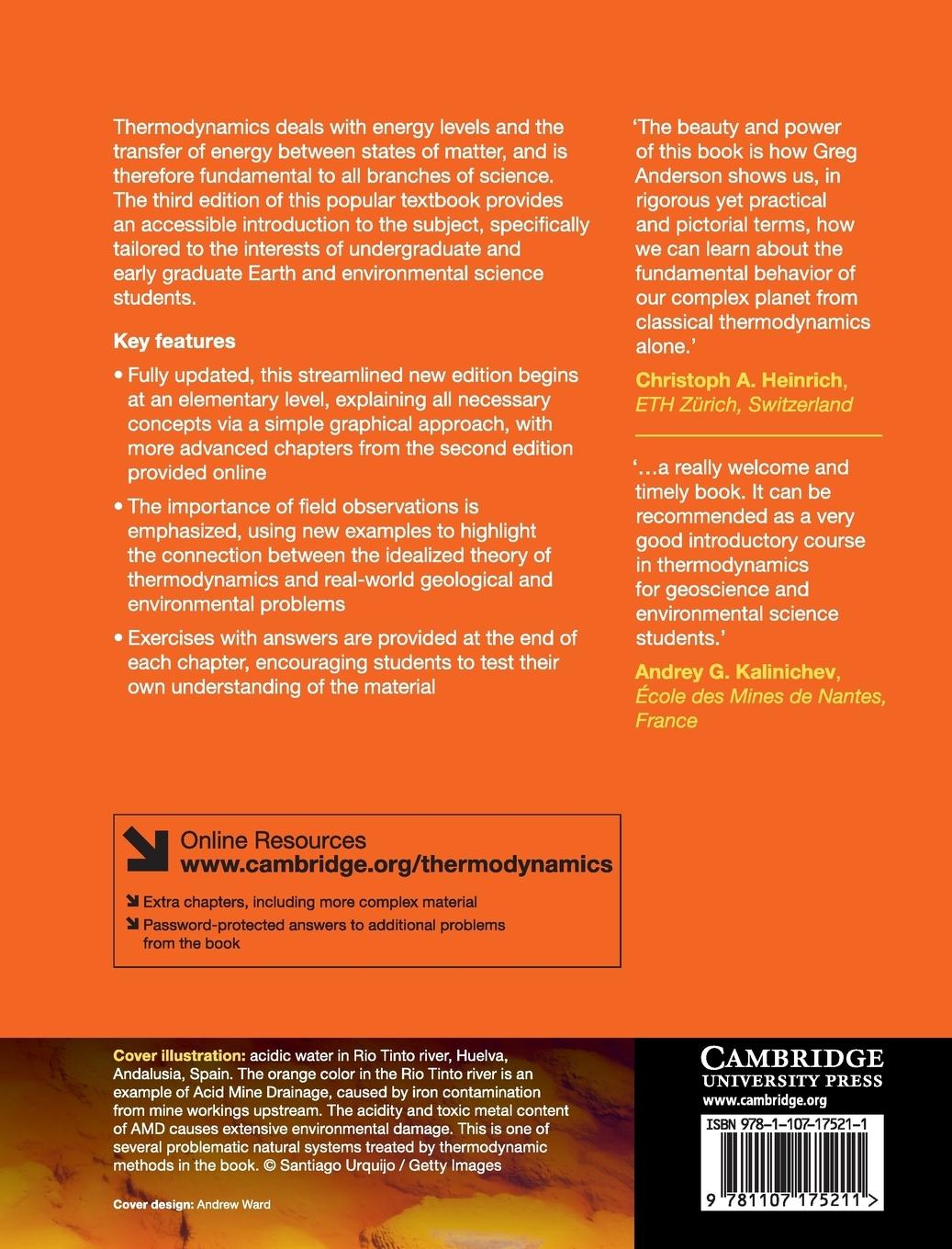 Rückseitencover Thermodynamics of Natural Systems