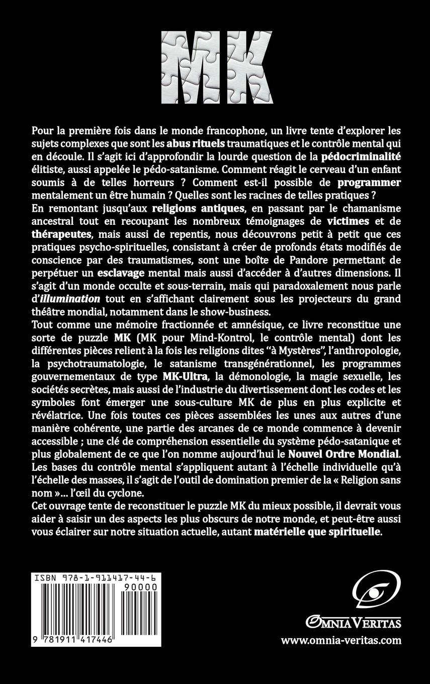 Rückseitencover MK - Abus Rituels & Contrôle Mental