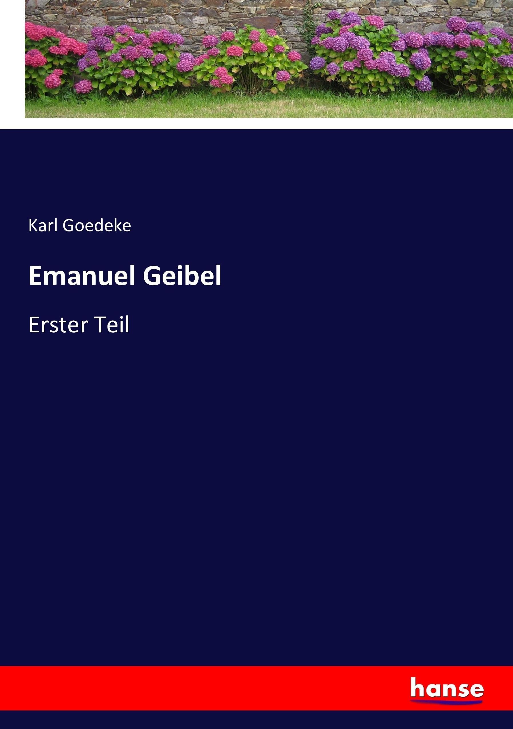 Vorderes Coverbild Emanuel Geibel