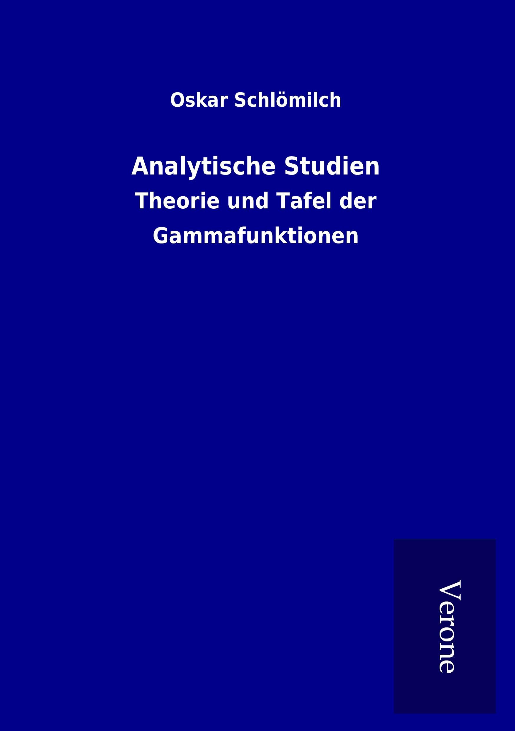Vorderes Coverbild Analytische Studien