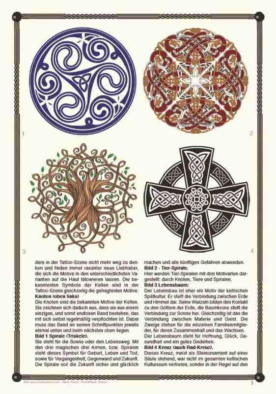 Beispielinhalt (Bild) Celtic - Tattoo Sketchbook