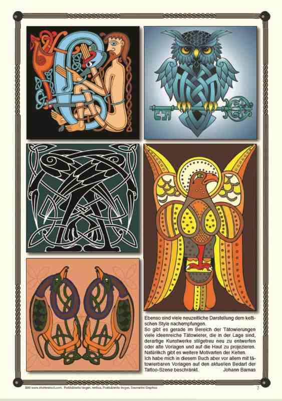 Beispielinhalt (Bild) Celtic - Tattoo Sketchbook