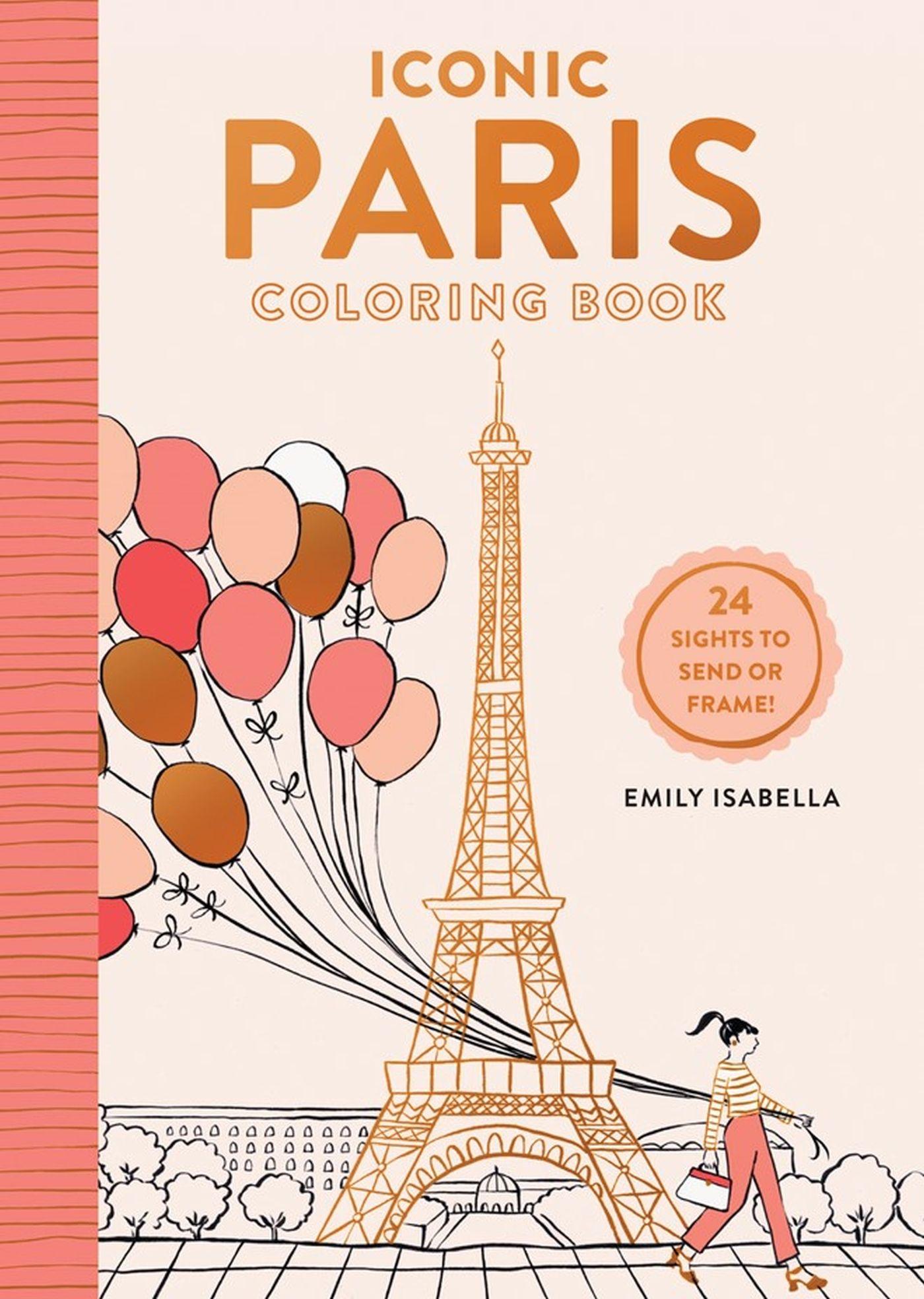 Vorderes Coverbild Iconic Paris Coloring Book