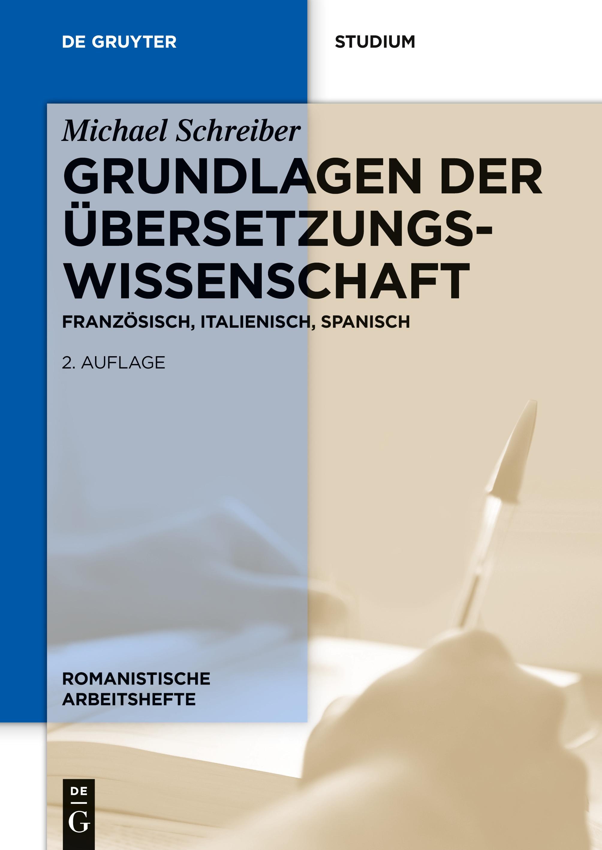 Vorderes Coverbild Grundlagen der Übersetzungswissenschaft