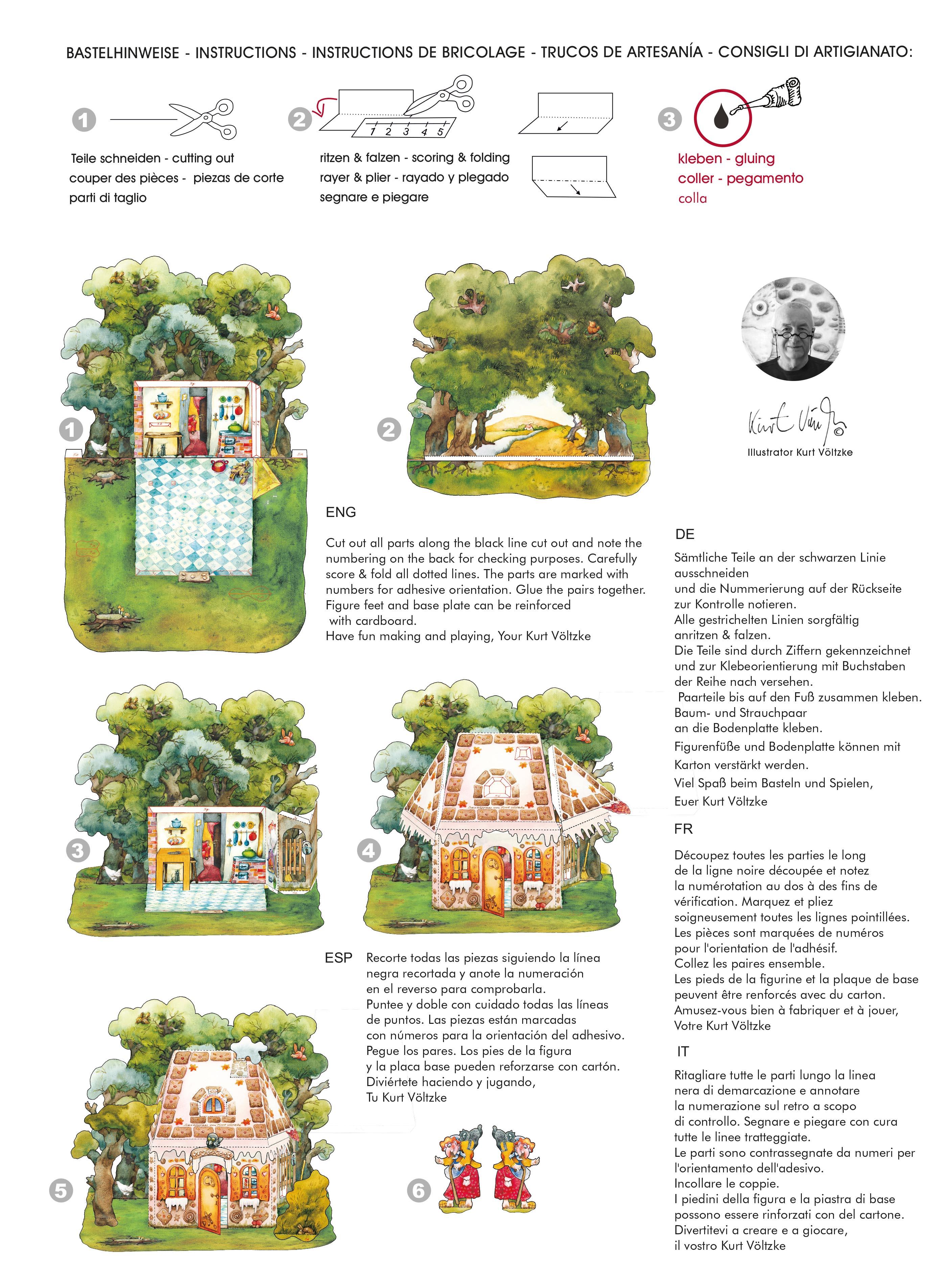 Beispielinhalt (Bild) Hänsel und Gretel im Märchenwald