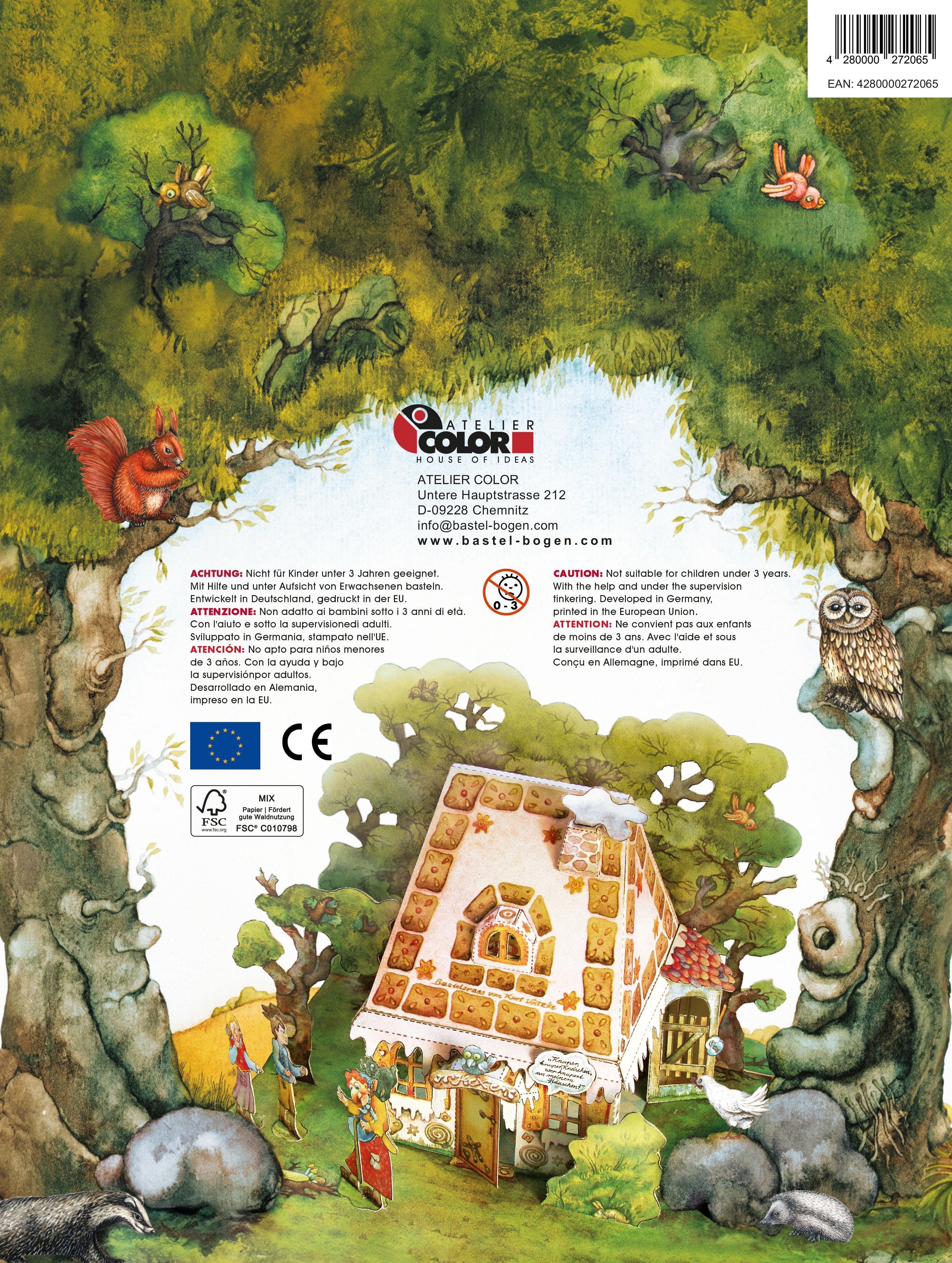 Rückseitencover Hänsel und Gretel im Märchenwald