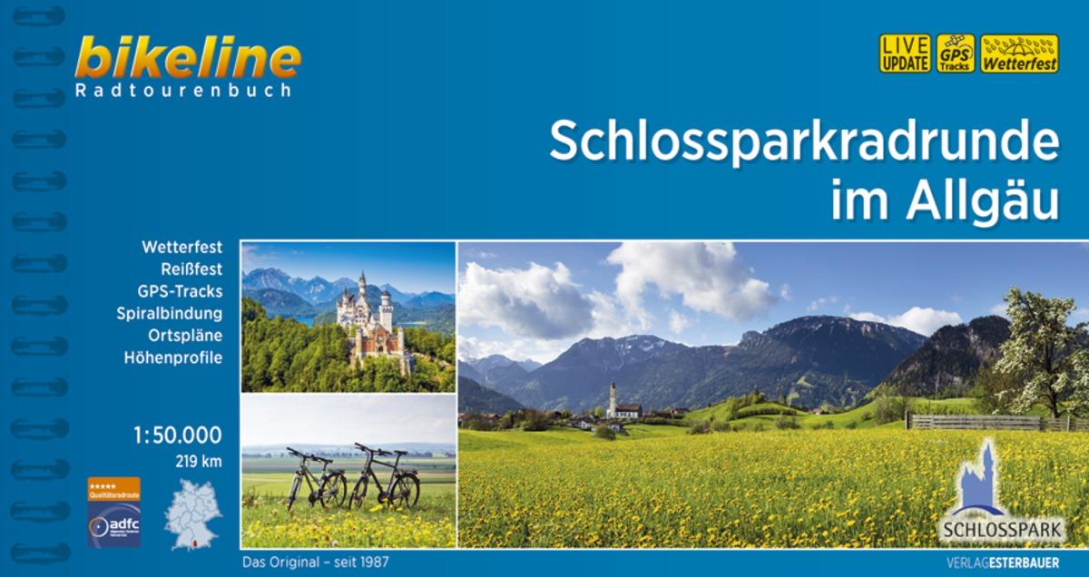 Vorderes Coverbild Schlossparkradrunde im Allgäu